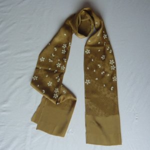 Photo5: Gorgeous gold obiage - Kimono accessory