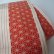 Photo3: Simple and sylish geometrical pattern red OBI (kimono and yukatabelt) (3)