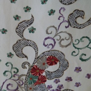 Photo2: Modern design a piece of vintage kimono fabric