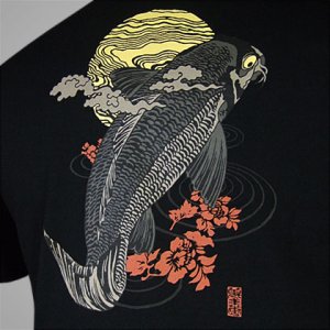 Photo3: T-shirt "Carp" Japanese style