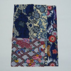 Photo1: Attractive design kimono fabric set (Bingata A)