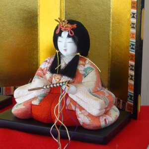 Photo2: Japanese doll "Kimekomi Hina ningyo"