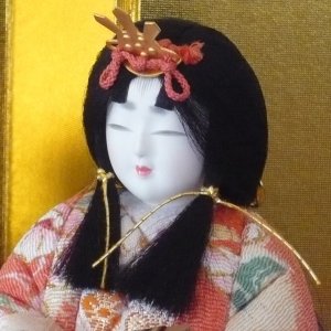 Photo3: Japanese doll "Kimekomi Hina ningyo"