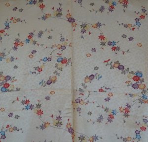 Photo2: Lovely pattern and soft colors. Vintage Kimono Komon