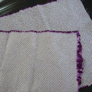 Photo5: Purple "Shibori"cloth - kimono fabric