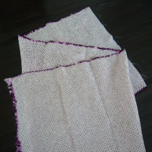 Photo3: Purple "Shibori"cloth - kimono fabric