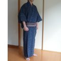Traditional YOSHIWARA pattarn Men's Yukata