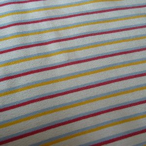 Photo5: Cute stripes kimono fabric -Silk cloth
