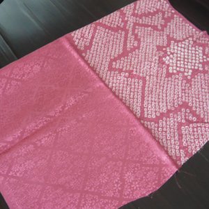Photo4: Pink "Shibori"cloth - kimono fabric(small size)