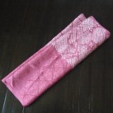 Photo: Pink "Shibori"cloth - kimono fabric(small size)