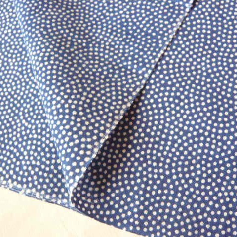 Photo2: Tenugui material/dark blue - Cotton fabric