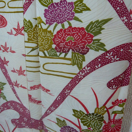 Photo: Ryukyu pattern★Unique design and Japanese colors Kimono komon