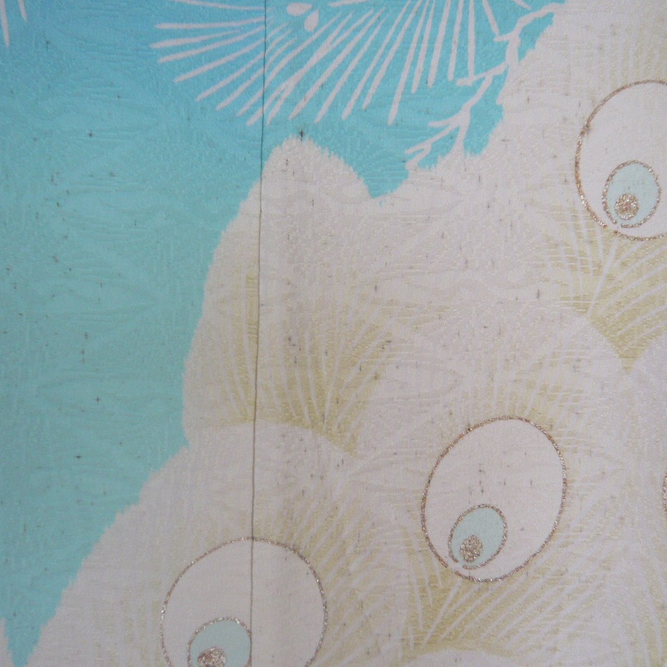 Photo: Fresh sky blue color and gorgeous phoenix embroidered Kimono Furisode