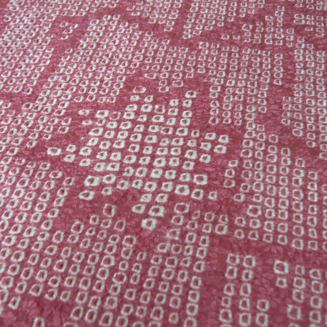 Photo5: Pink "Shibori"cloth - kimono fabric